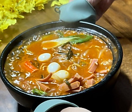 爽滑鲜美：番茄汁土豆粉儿的做法