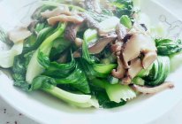 香菇炒青菜的做法