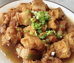 油豆腐烧肉的做法