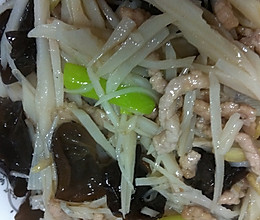 生炒藕丝（莲菜炒肉）的做法