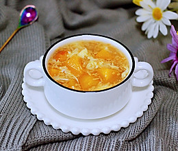 黄桃酒酿蛋花羹#资深营养师#的做法