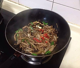 干炒茶树茹的做法