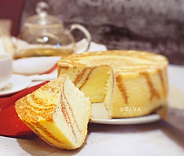 粉红斑马戚风蛋糕（表面+侧面+内部均有斑马纹）的做法