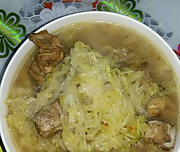 酸菜炖鸭的做法