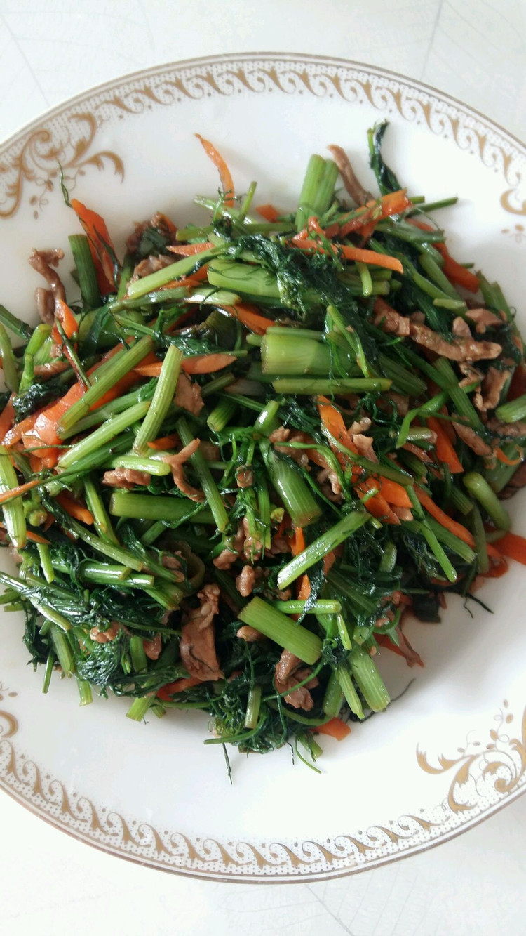 茴香炒肉的做法