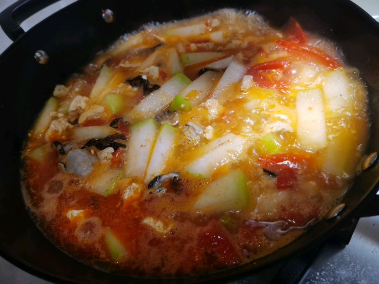 冬瓜虾仁生蚝汤的做法