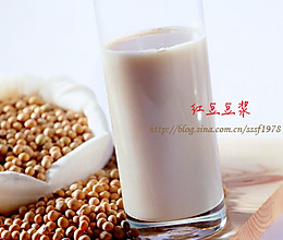 红豆豆浆的做法