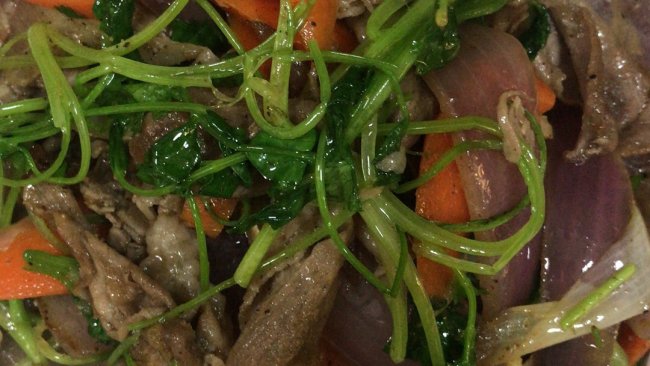 快手羊肉片的做法