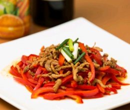 甜椒肉丝的做法