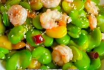 #做川菜用豪吉#凉拌虾仁蚕豆的做法