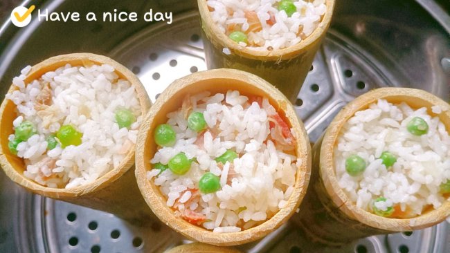 新鲜竹筒饭的做法