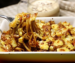 芝士焗意面（茄汁肉末意面）的做法