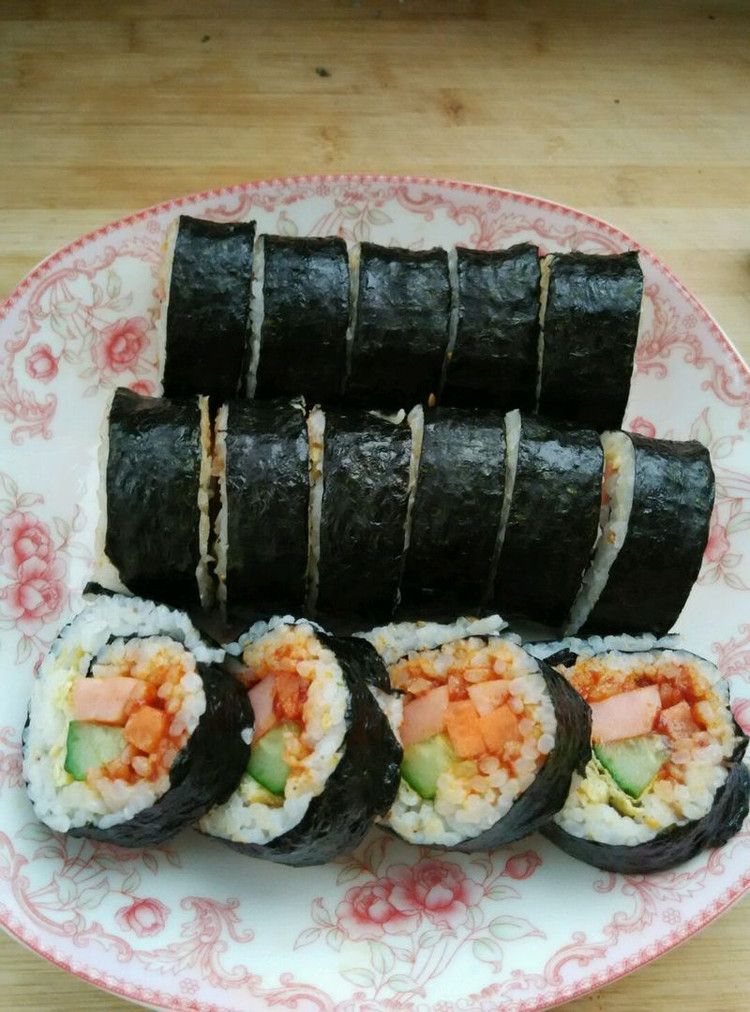 米饭吃不了怎么办～紫菜卷啊！的做法