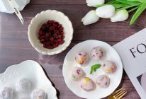#莓语健康日记#营养小零食-彩蔬蔓越莓山药球的做法