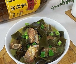 #菜油就选外婆乡，新鲜开榨抢先尝#海带炖排骨的做法