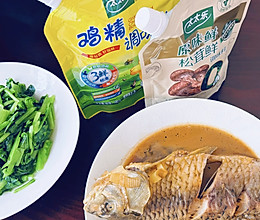 #夏日鲜味轻享健康#松茸鲜红烧鱼的做法