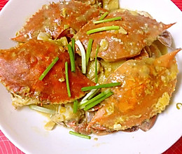 咸蛋黄炒梭子蟹的做法