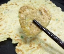 五彩鸡蛋饼的做法