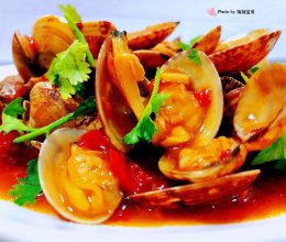 #刘畊宏女孩减脂饮食#蒜蓉辣椒酱炒花甲的做法