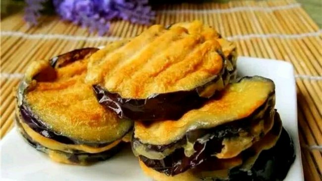 香煎茄饼的做法
