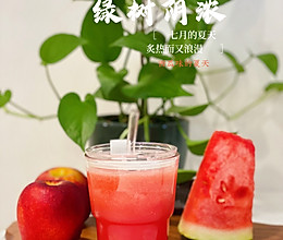 #皇后红玫瑰花式做法#西瓜苹果汁的做法