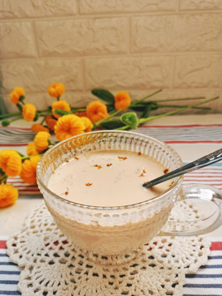 桂花酒酿奶茶的做法