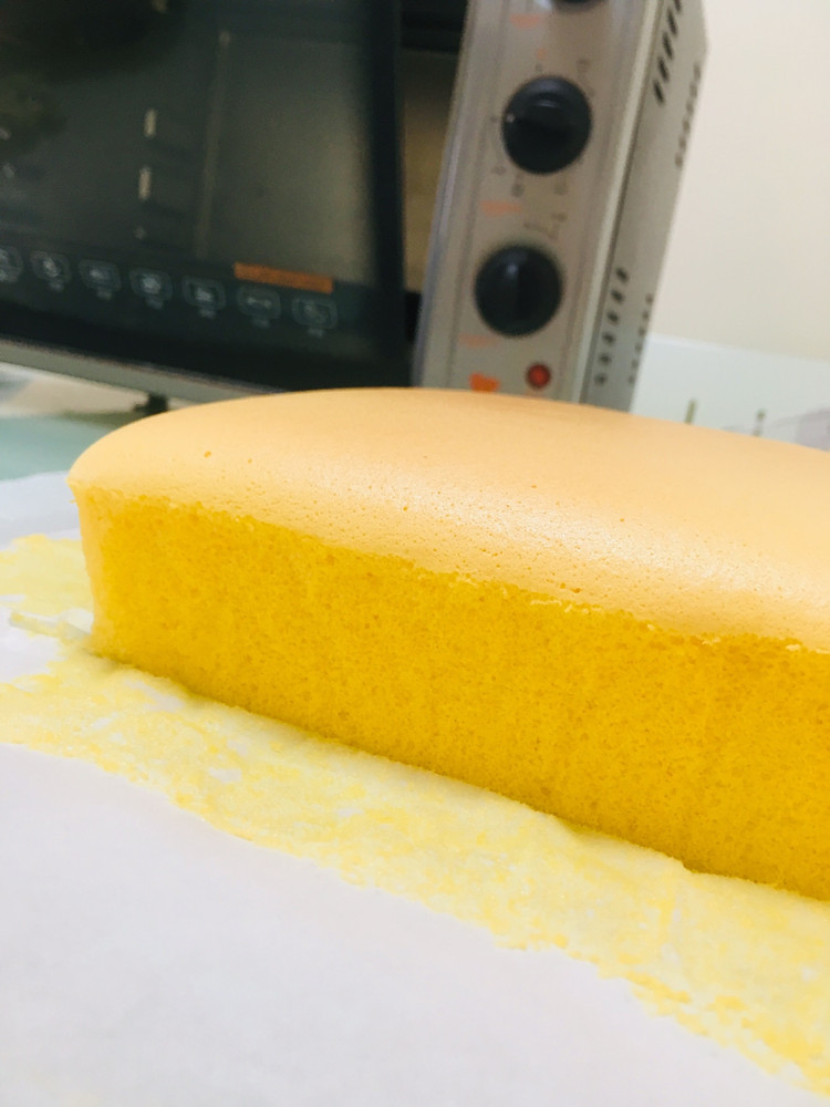 古早味蛋糕(烫面水浴法 8寸方盘)的做法