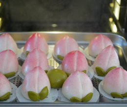 桃子馒头的做法