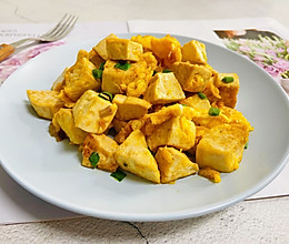 #我们约饭吧#豆腐炒鸡蛋的做法