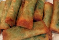 荠菜（地菜）鲜肉春卷的做法
