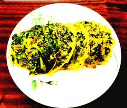 #素食主义#早餐——鸡蛋菠菜饼的做法