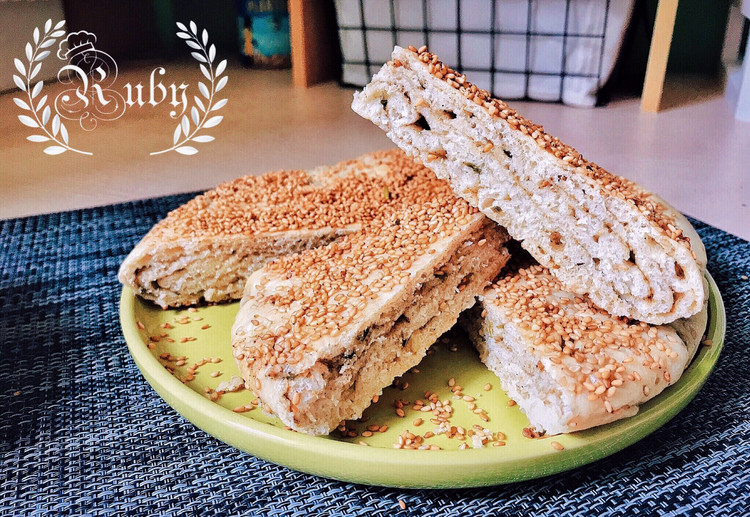 上海特色早点：香葱椒盐炝饼的做法