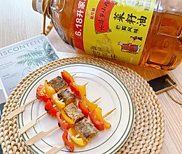 #外婆乡炒出火锅香#香煎彩椒鳕鱼串的做法