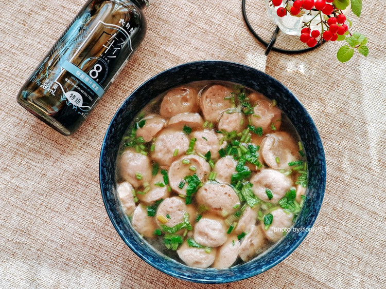 口蘑牛肉丸汤的做法