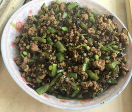 橄榄菜肉末四季豆的做法