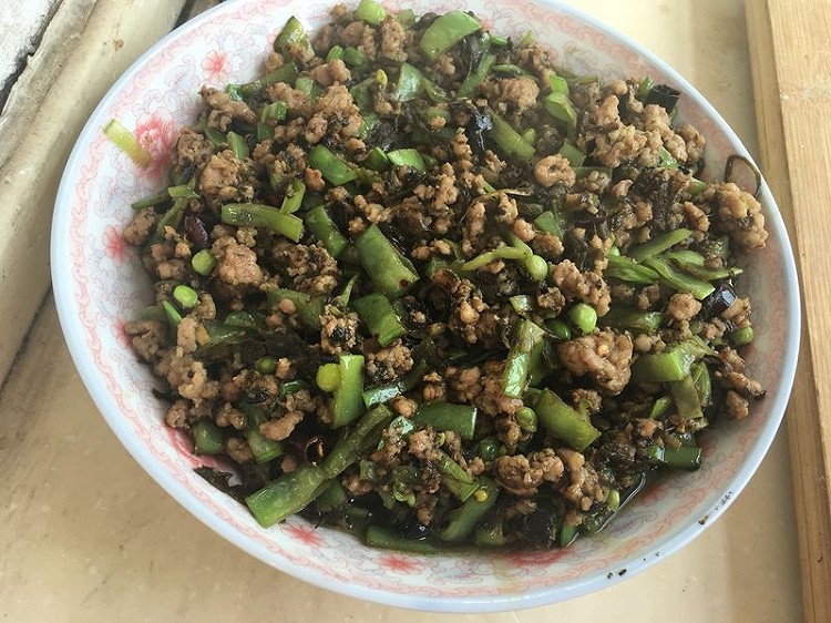 橄榄菜肉末四季豆的做法
