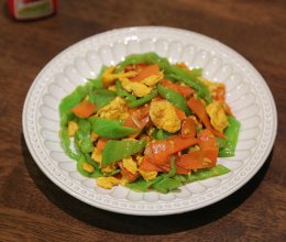 #流感季饮食攻略#胡萝卜青椒炒蛋的做法