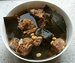 排骨海带黄豆汤的做法