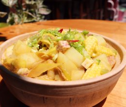 咖喱砂锅饭的做法