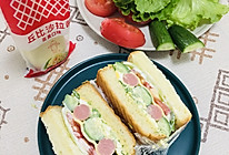 #丘比三明治#鸡蛋生菜沙拉三明治的做法