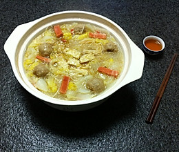 白菜粉丝煲「一个煲一碗饭就是一餐」的做法