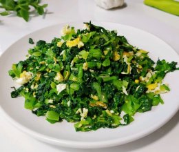 蒜香蛋炒小白菜的做法