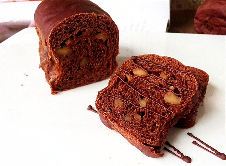 核桃巧克力面包的做法