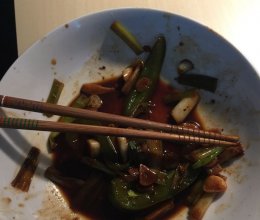 青椒香菇炒章鱼的做法