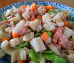 什锦炒藕丁的做法