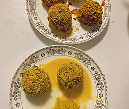 小米牛肉丸的做法