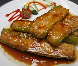 尖椒娘虾滑的做法