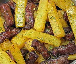 椒香巨好吃牛肉土豆条的做法