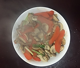 蘑菇炒肉丝的做法