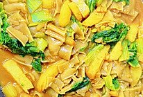 小白菜土豆烩莜面的做法
